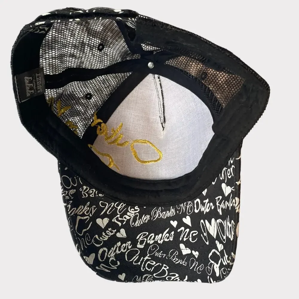 Outer Banks Baseball Cap 777 Lucky Hook Loop Closure